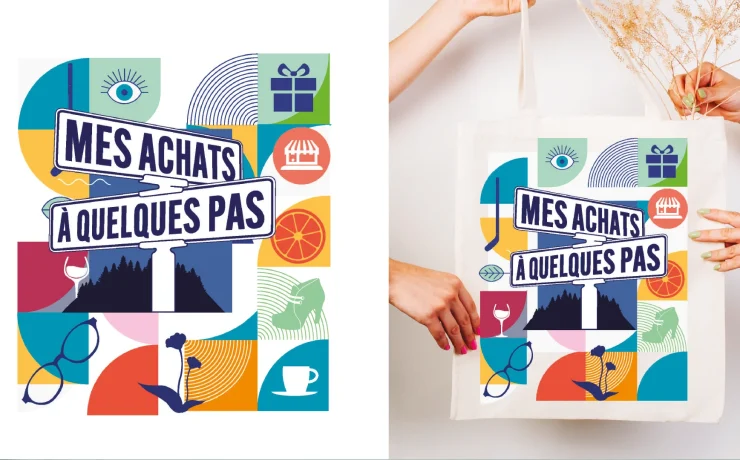 Visuel principal – Mes achats à quelques pas, initiative locale par Charte Créative