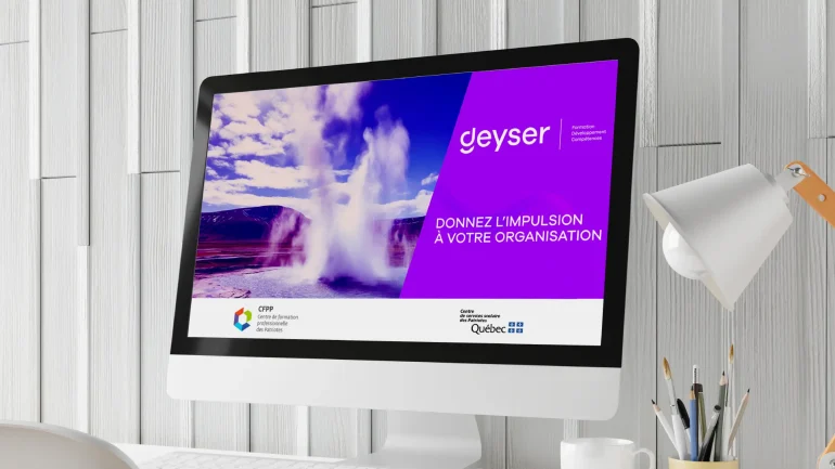 Geyser Formation – Campagne 360 : image de marque et support imprimé