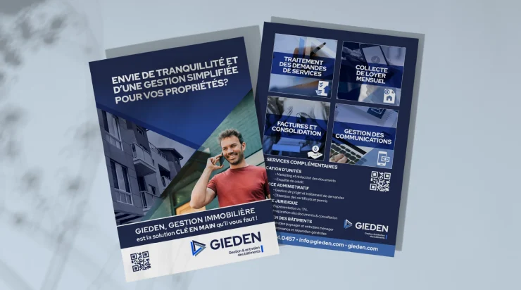 Gieden carton publicitaire