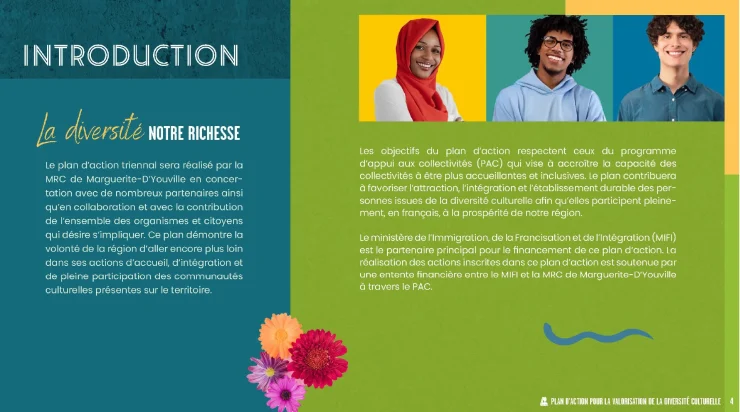 Contenu graphique – Brochure diversité culturelle
