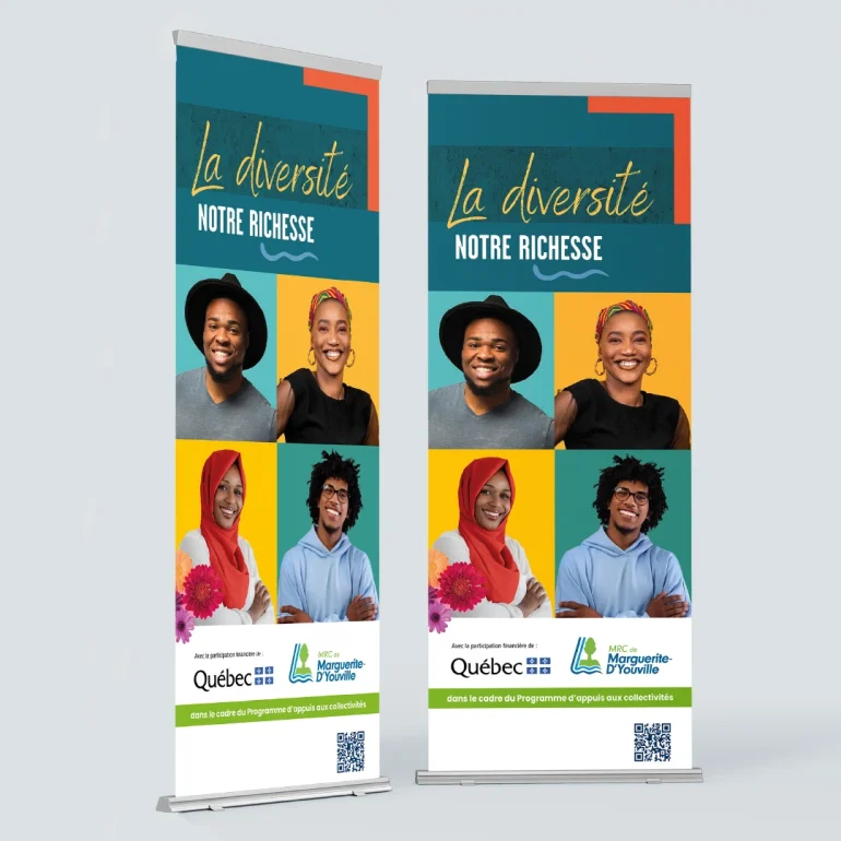 Affiche visuelle – Plan d’action pour la diversité culturelle à la MRC de Marguerite-D’Youville