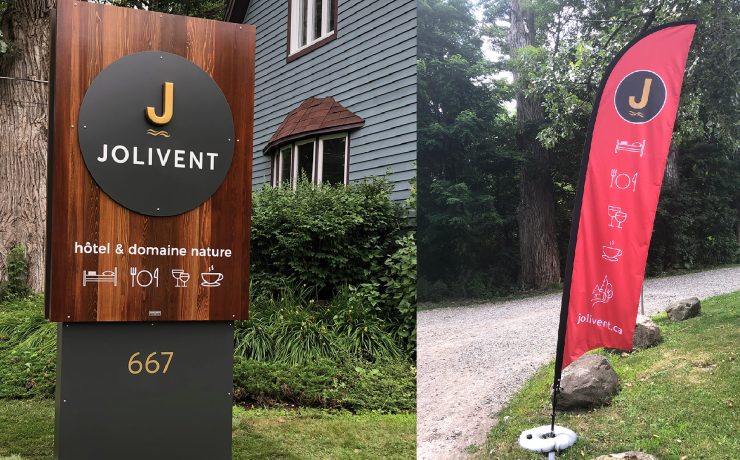 Affichage extérieur et branding Jolivent – Charte Créative